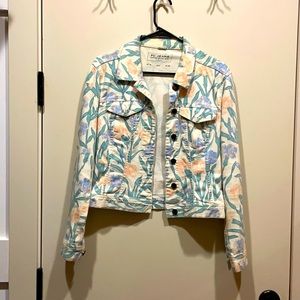 French Connection floral denim jacket summertime